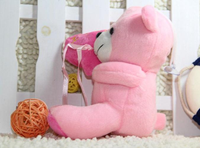 18cm气球熊泰迪熊玩具公仔 毛绒玩具批发 毛绒玩具厂家直销